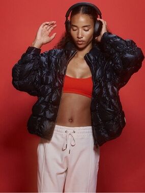 Free people Pippa Scrunchy Glossy Packable Puffer Jacket
